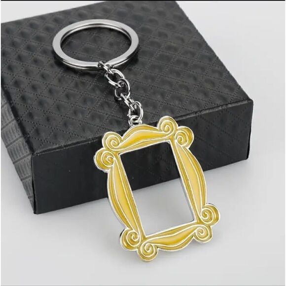 3 for $26 - FRIENDS Yellow Frame Keychain/Purse Charm - Picture 1 of 5